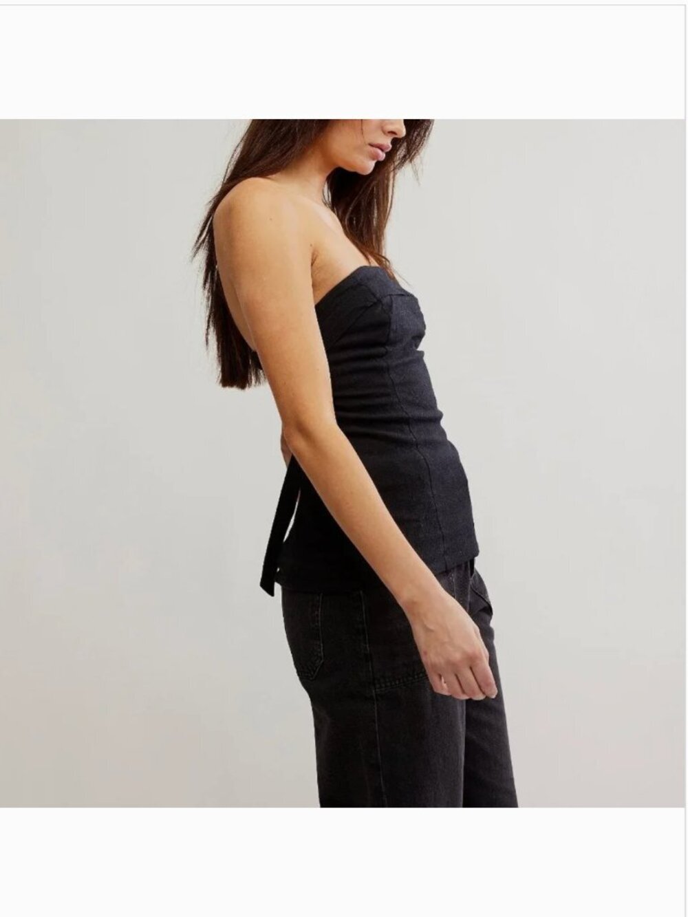 FREE PEOPLE NWT Lora Tube / Black - Picture 2 of 8